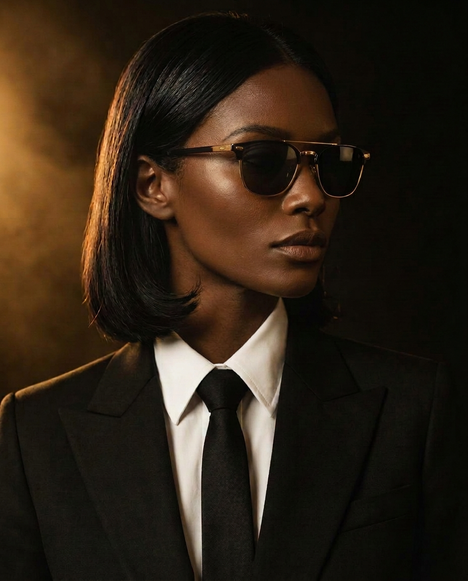 Woman wearing Lumiére Luxe sunglasses